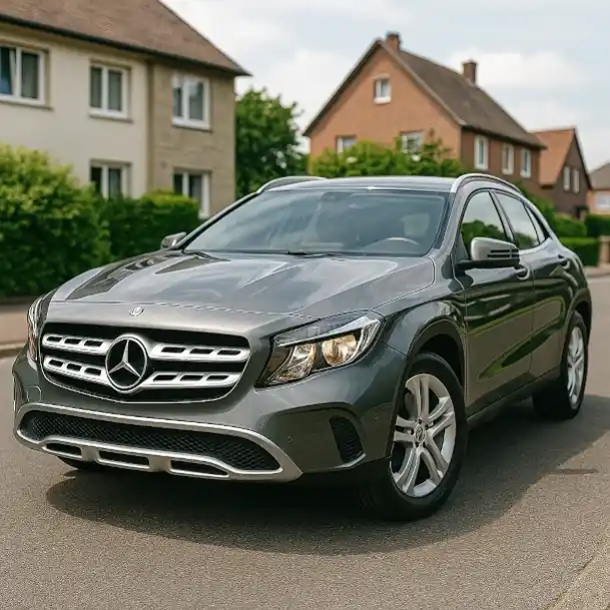 Ein gebrauchtes Mittelklasse-Auto, das für den Autoankauf in Siegen bereit steht, mit glänzendem Lack und gepflegtem Zustand.
